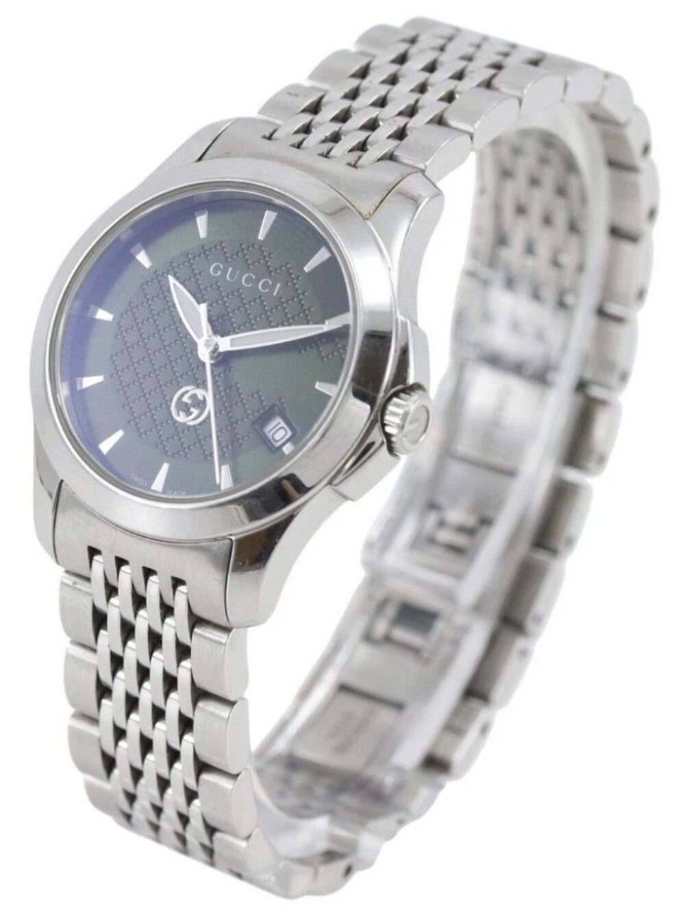 GUCCI Watches 126.5 greenDial Stainless Steel Quartz Analog display Women
